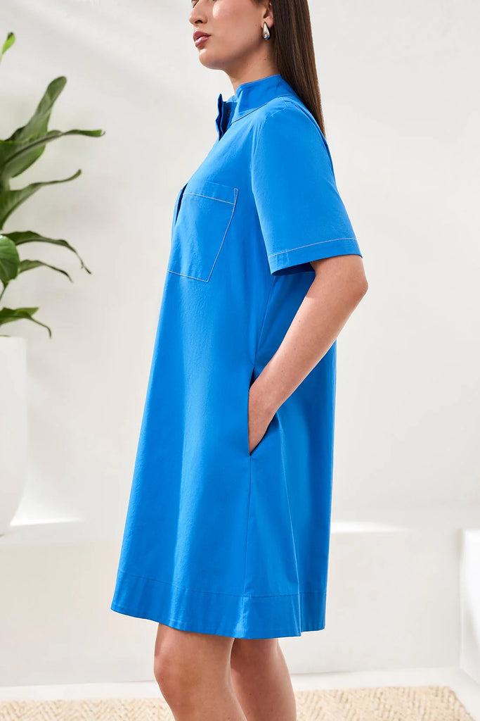 Dress Button Front Placket -- Royal  Bennett's Boutique
